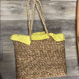 Polkadot summer beach bag